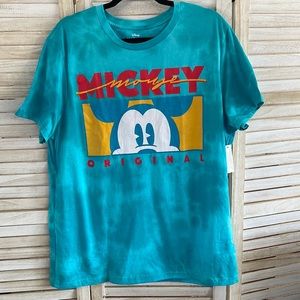 Mickey Mouse tie dye t shirt size large
